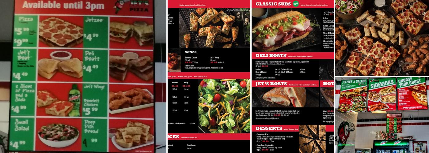 Jet's Pizza Menu