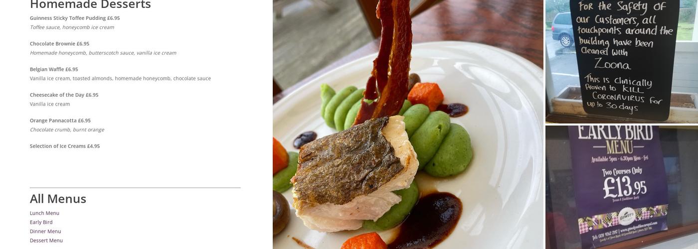 Gowdy's of Down Royal Menu