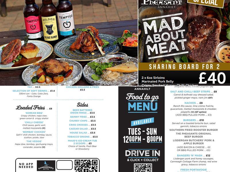 The Pheasant Restaurant Menu