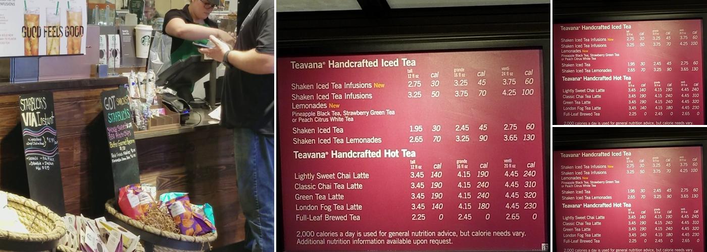 Starbucks Menu