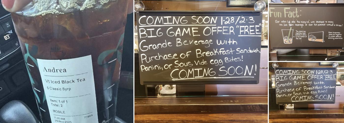 Starbucks Menu