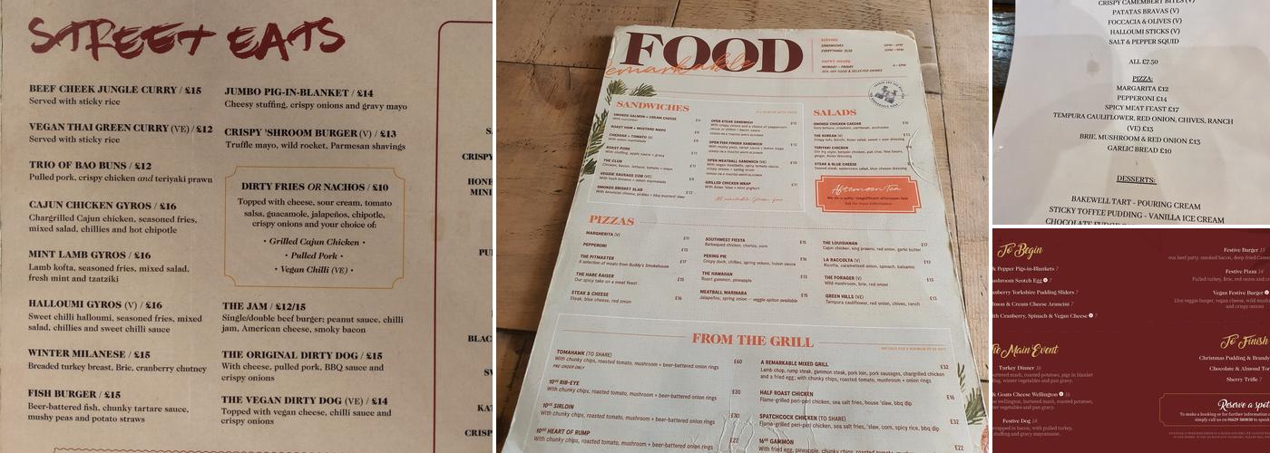 Remarkable Hare Menu