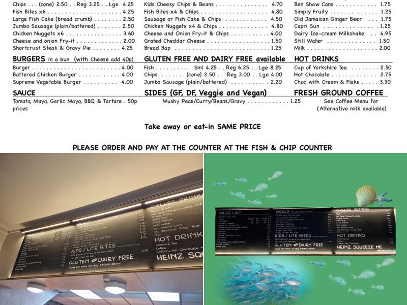 Tucker's Fish & Chips Menu