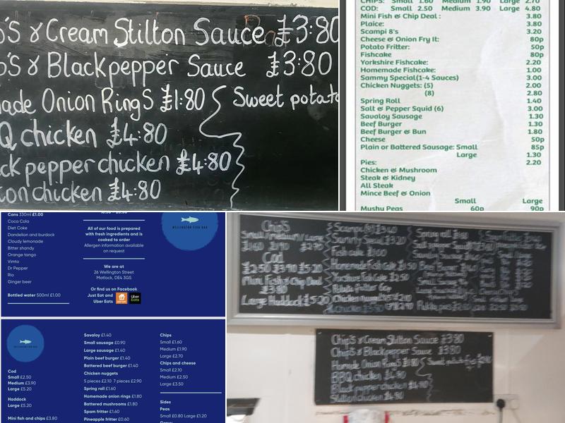 Wellington Street Fish Bar Menu