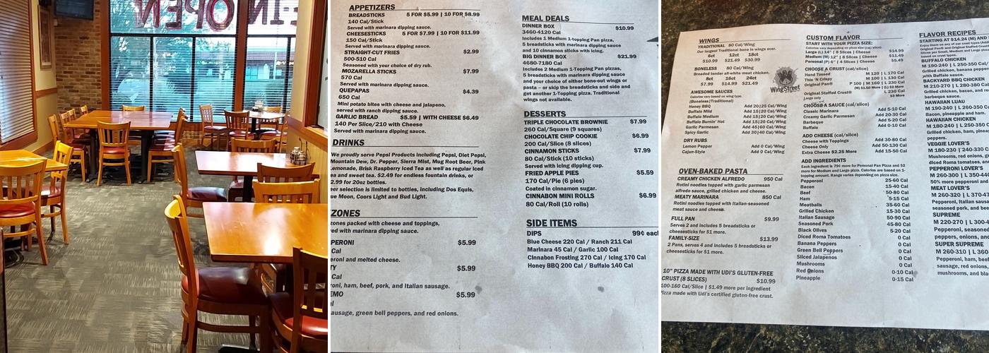 Pizza Hut Menu