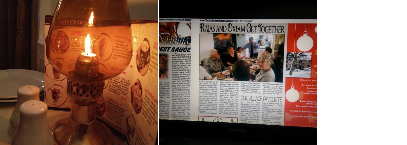 Rajas Indian Restaurant Menu