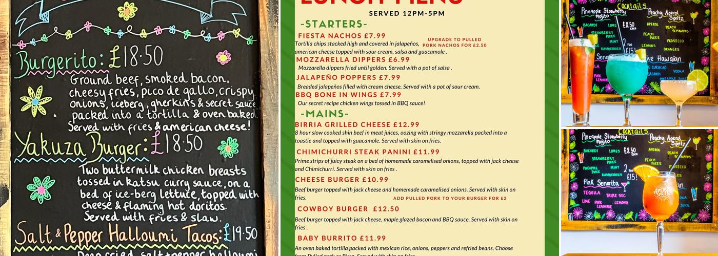 The Lone Star Buxton Menu