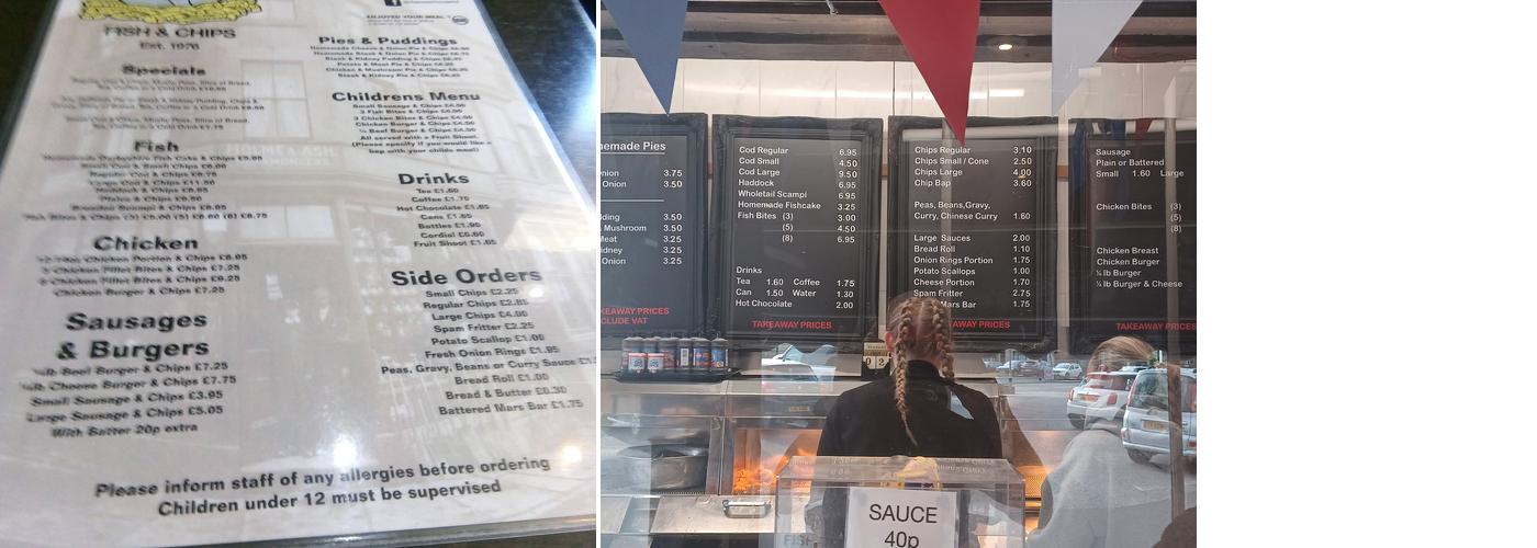 The Coach House Menu