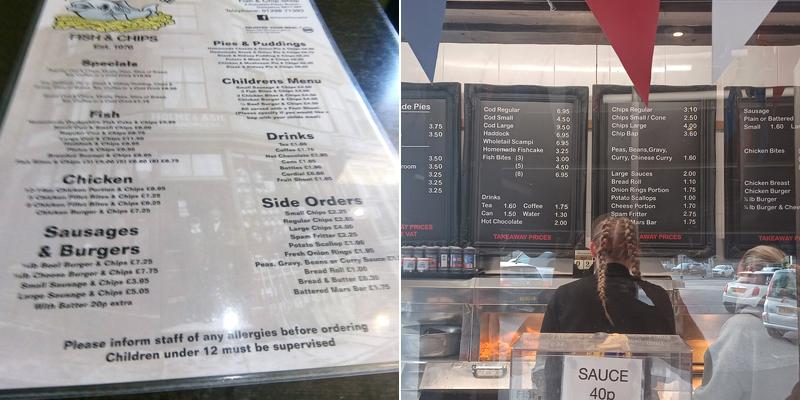 The Coach House Menu