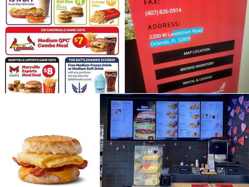 McDonald's Menu