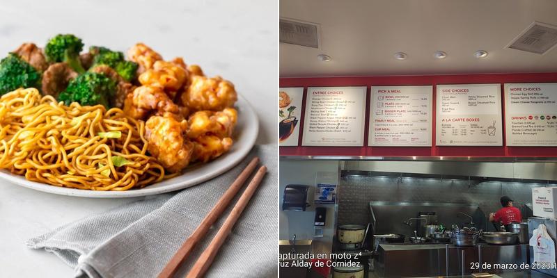 Panda Express Menu