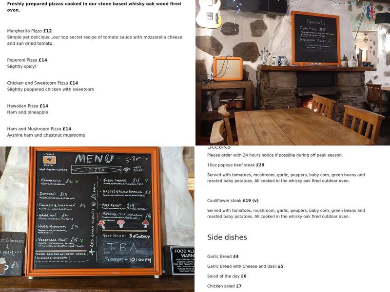 The Byre Inn Menu