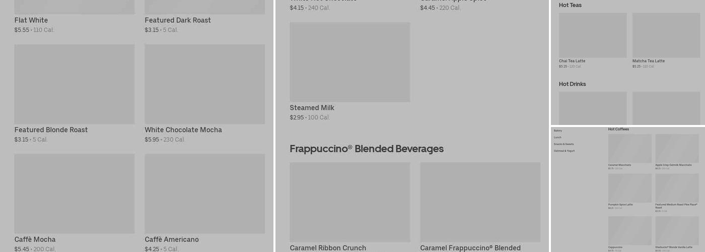 Starbucks Menu