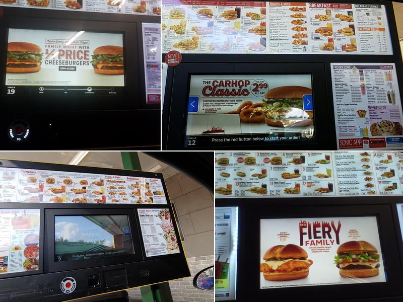 Sonic Drive-In Menu
