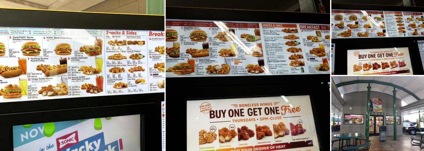 Sonic Drive-In Menu