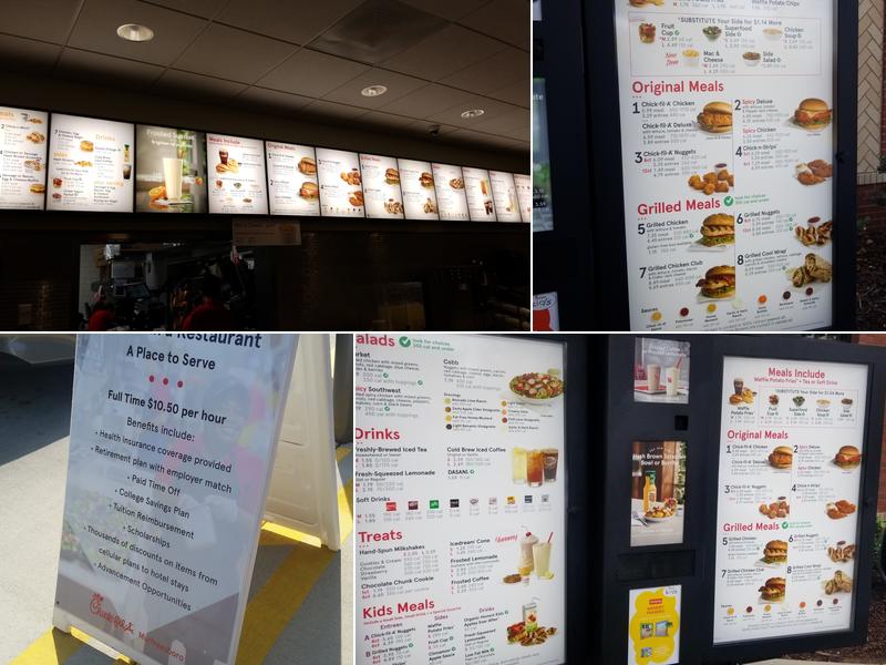 Chick-fil-A Menu