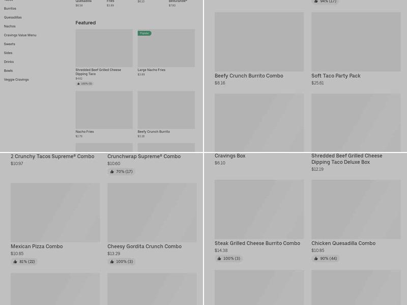 Taco Bell Menu