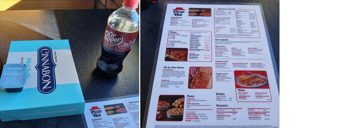 Pizza Hut Menu