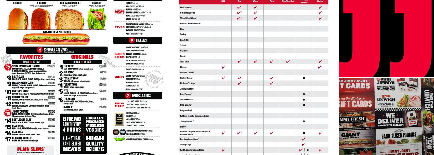 Jimmy John's Menu