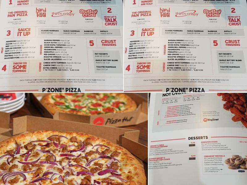 Pizza Hut Menu
