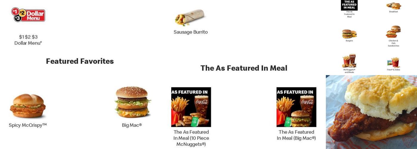 McDonald's Menu