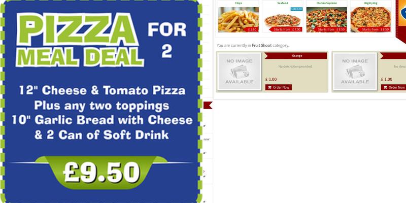 Pizza King Menu