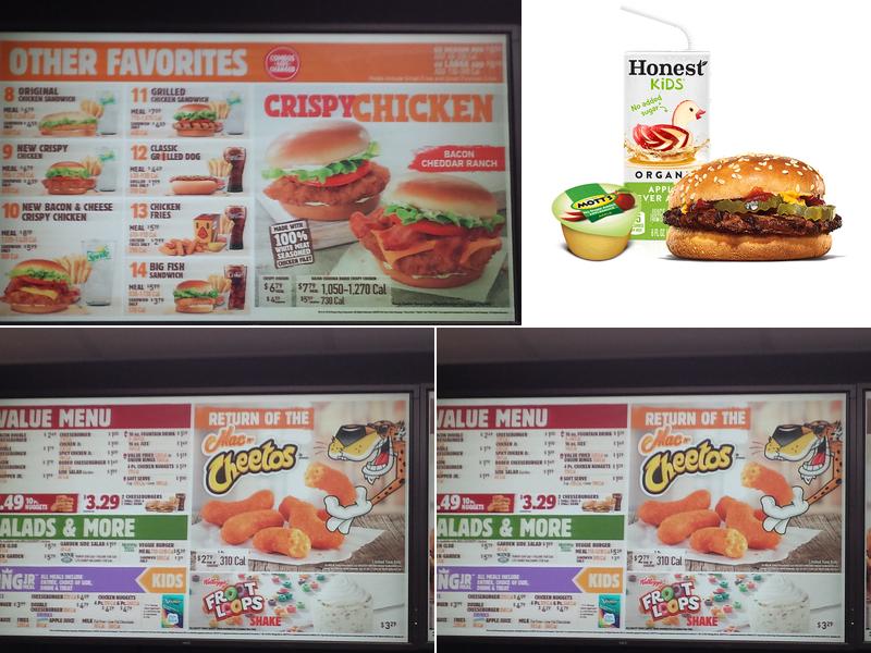 Burger King Menu