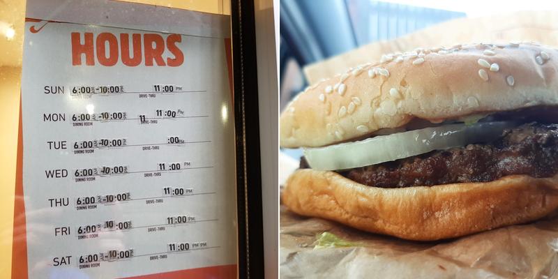 Burger King Menu