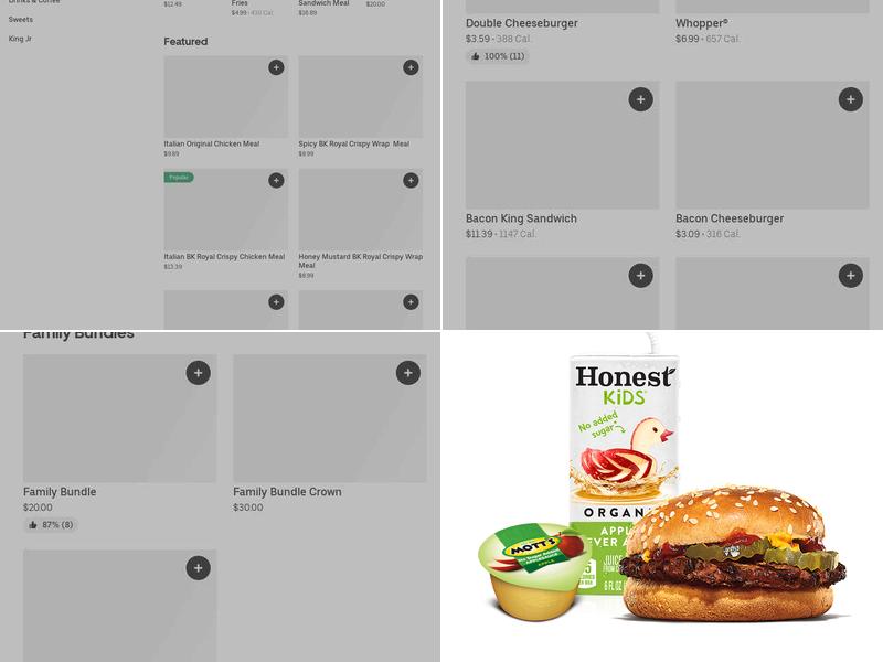 Burger King Menu