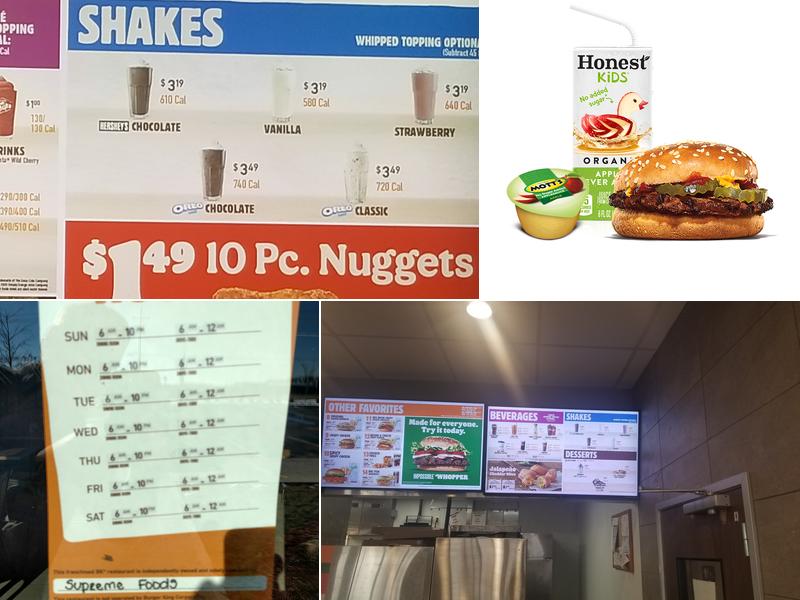 Burger King Menu