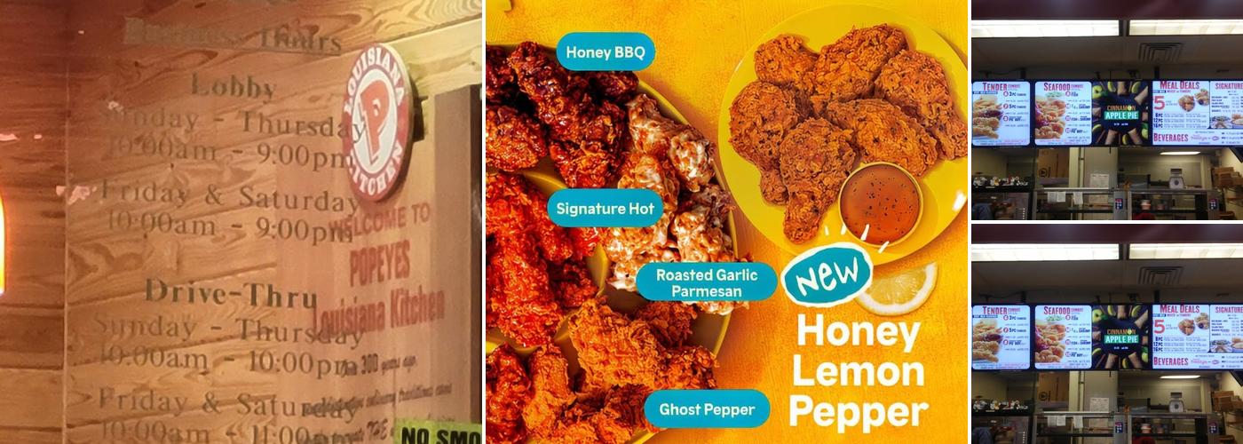 Popeyes Louisiana Kitchen Menu