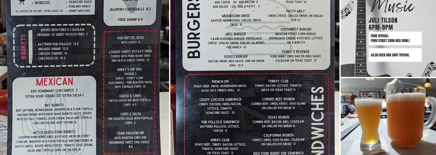 Hiway Inn Menu