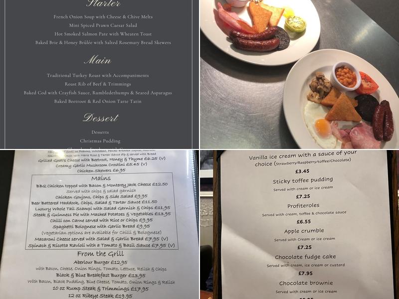 The Aberlour Hotel Menu