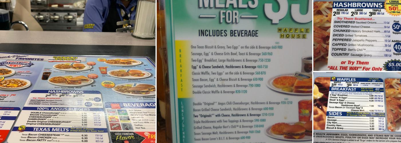 Waffle House Menu