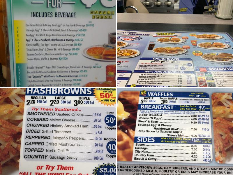 Waffle House Menu