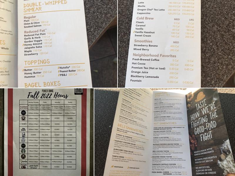 Einstein Bros. Bagels Menu
