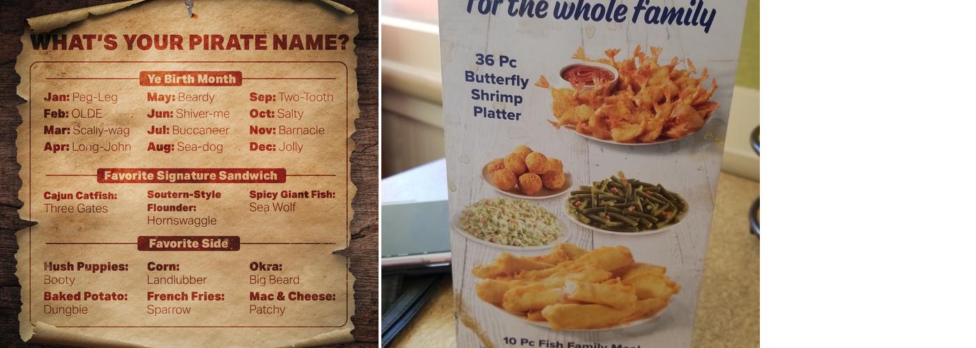 Captain D's Menu