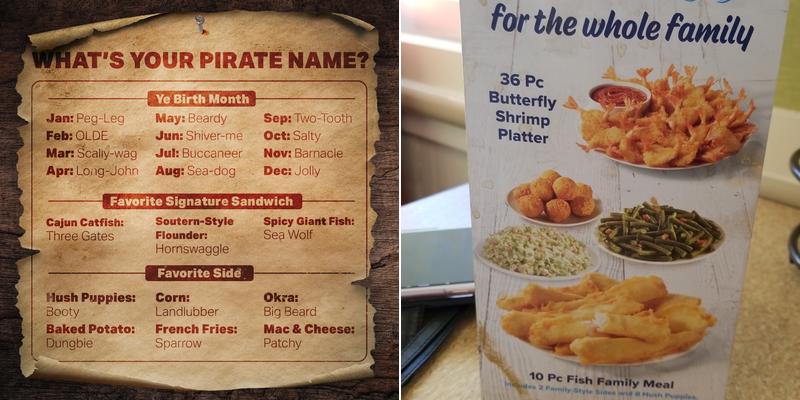 Captain D's Menu