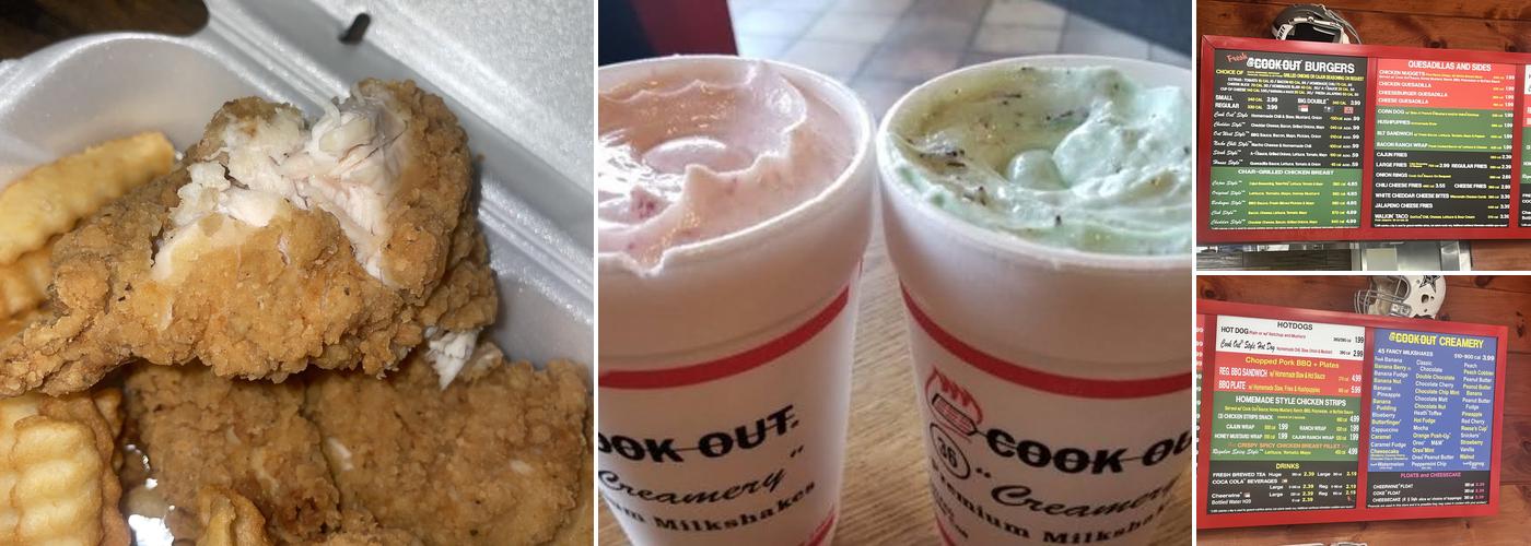 Cook Out Menu