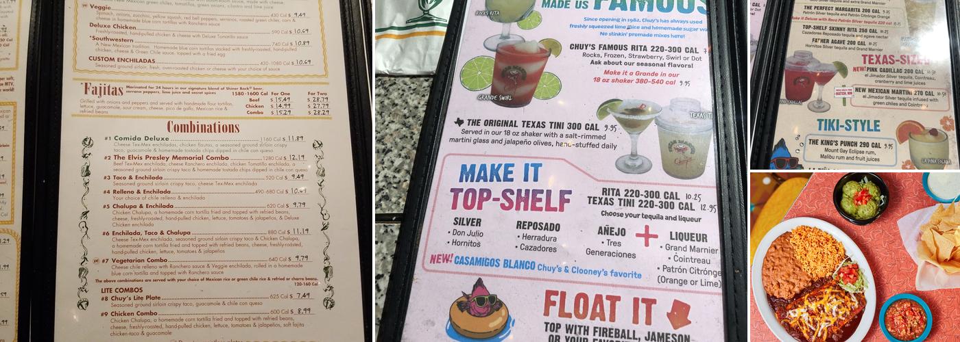 Chuy's Menu