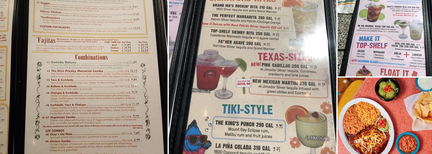 Chuy's Menu