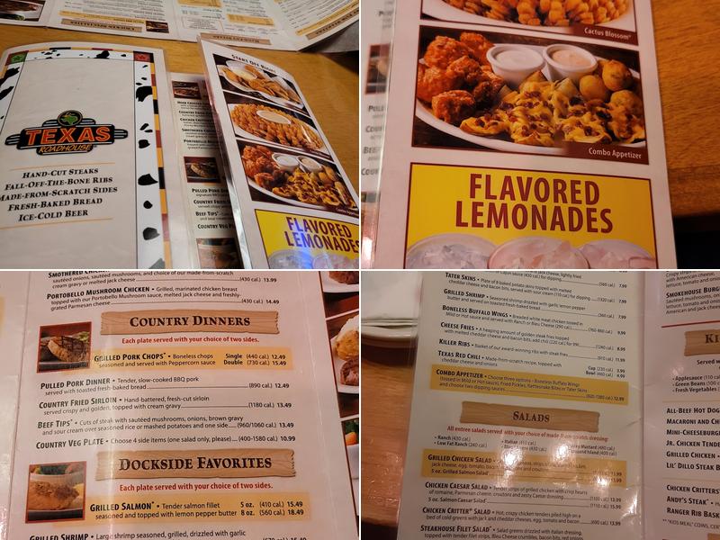 Texas Roadhouse Menu