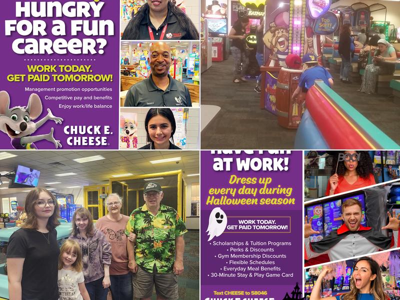 Chuck E. Cheese Menu