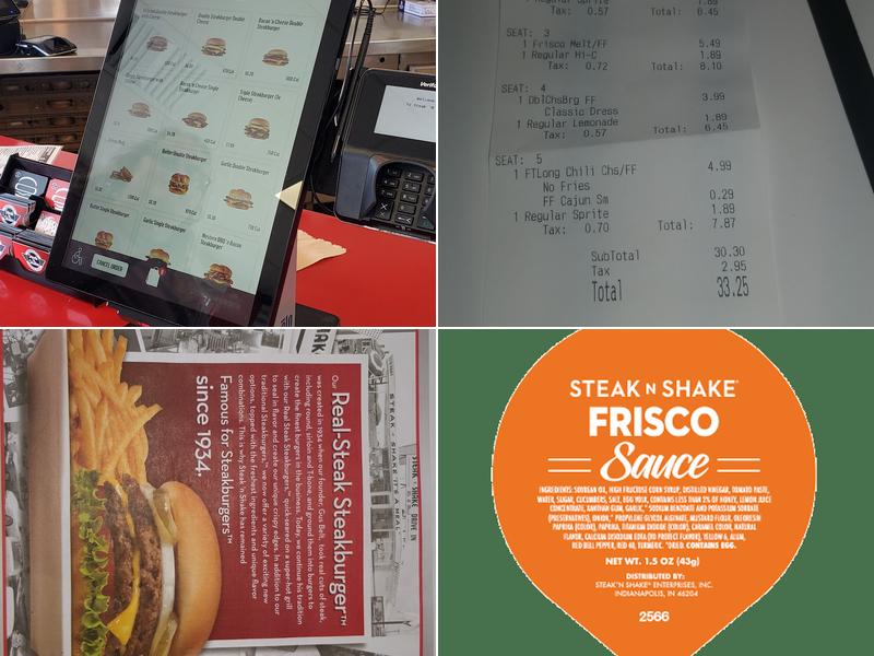 Steak 'n Shake Menu