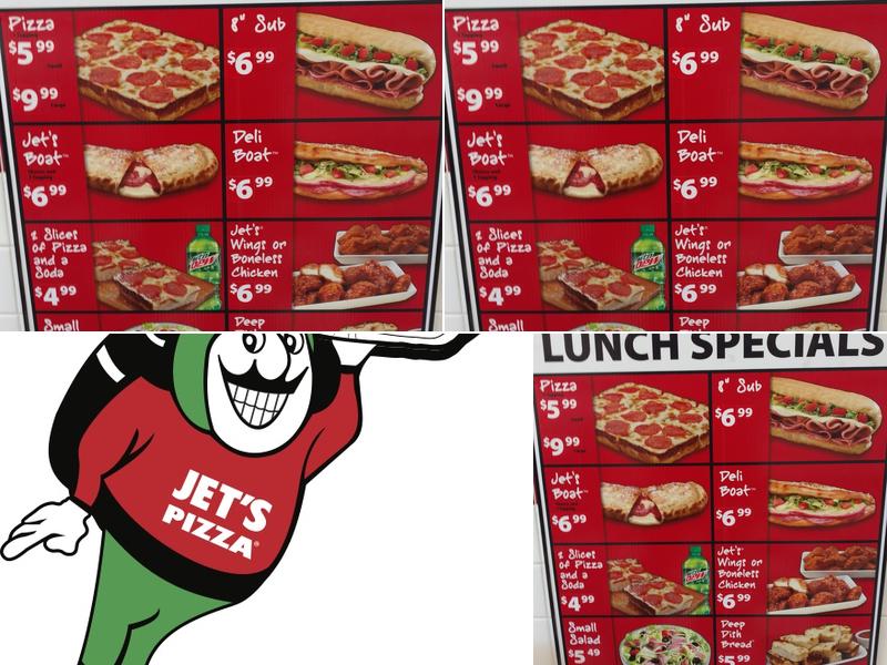 Jet's Pizza Menu
