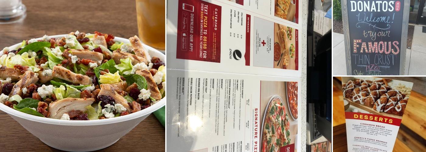 Donatos Pizza Menu