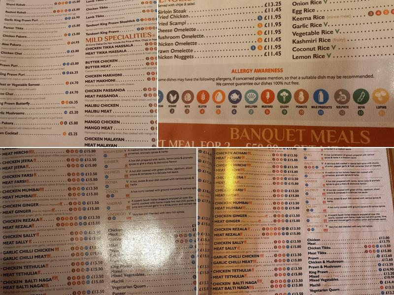 Little Indian Chef Menu