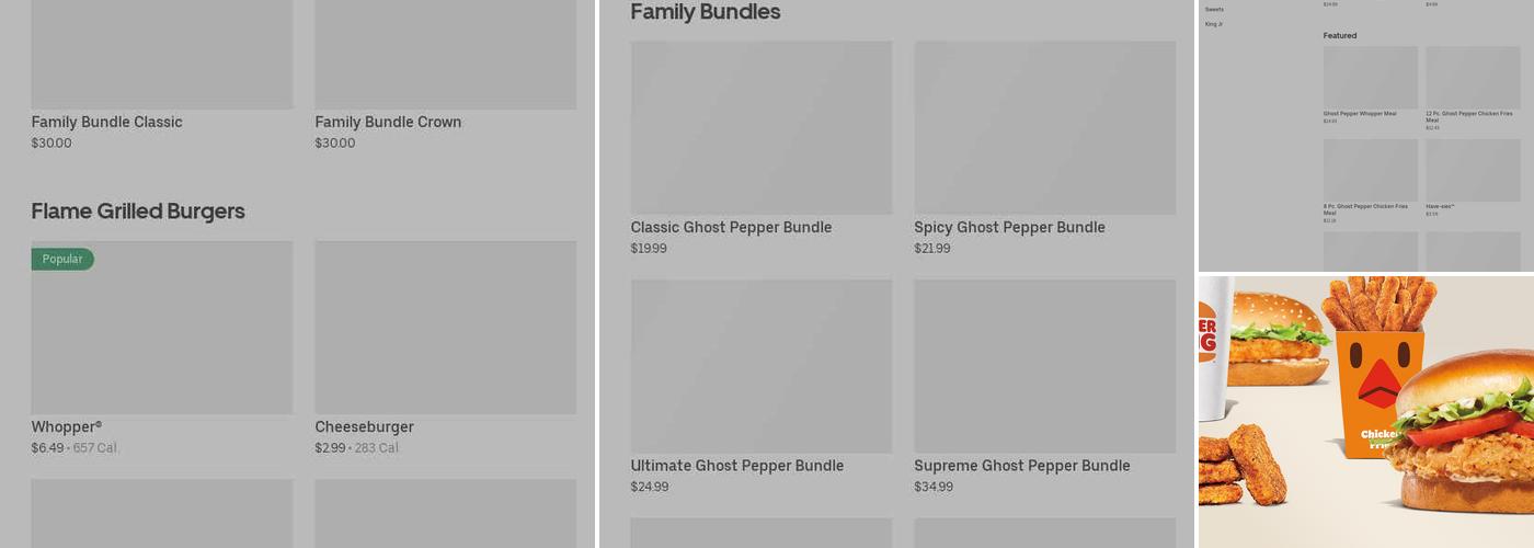 Burger King Menu