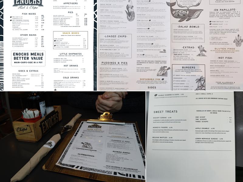 Enochs Fish & Chips Menu