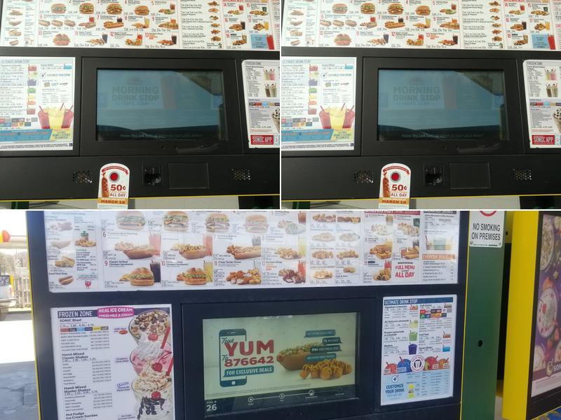 Sonic Drive-In Menu
